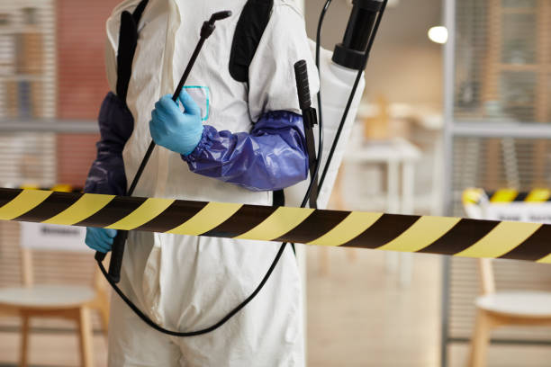 Professional Biohazard Cleanup technician working in Huntington, TX